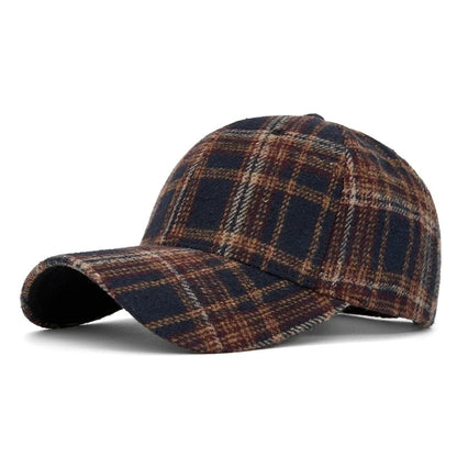 Men And Women New Classic Plaid Baseball Cap