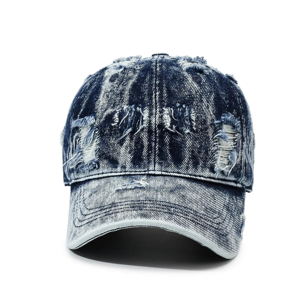 Classic Washed Denim Baseball Cap Women Men