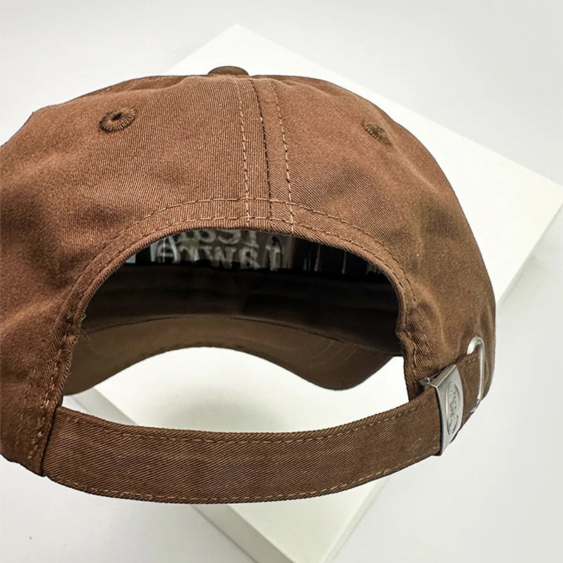 Men Women Korean Letter Embroidery Baseball Hats