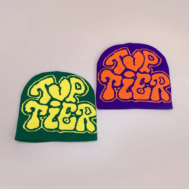Letter Love Wool Knitted Hats Warm Hip Hop Beanies