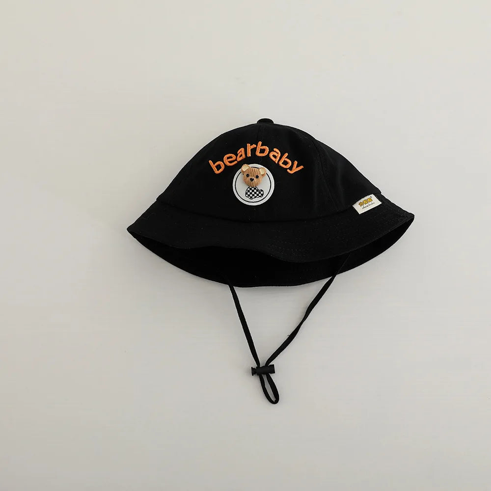 Autumn Cute Boys Fisherman Hat Girls Super Cute Cartoon Bear