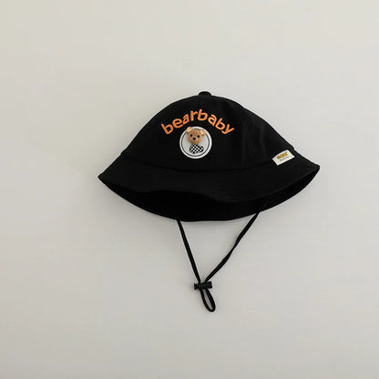 Autumn Cute Boys Fisherman Hat Girls Super Cute Cartoon Bear