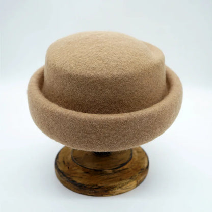 Japanese Retro White Black Brown Camel Wool Beret Women's Autumn And Winter
