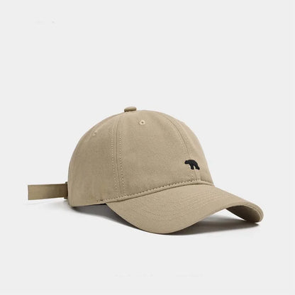 Outdoor Fashionable Unisex Retro Polar Bear Embroidered Baseball Cap