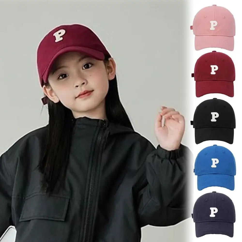 Letter Embroidered Children Baseball Cap