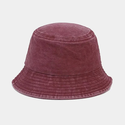Kids Baby Washed Denim Cotton Bucket Hat Boy Girls Caps