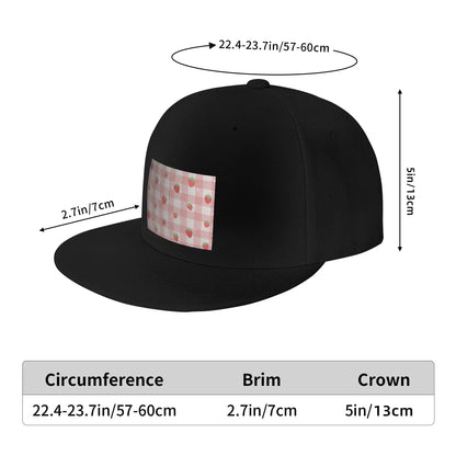 Strawberry Plaid Baseball Caps Snapback Fashion Baseball Hats