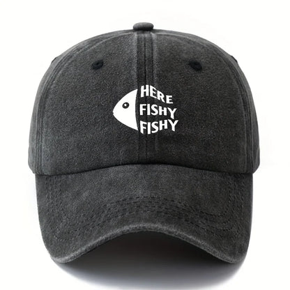 Men's and Women's Printed Fish Head Baseball Caps