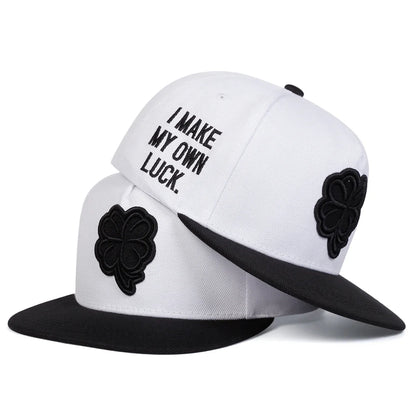 Unisex Four Leaf Clover Embroidery Hip-hop Hats Spring Autumn