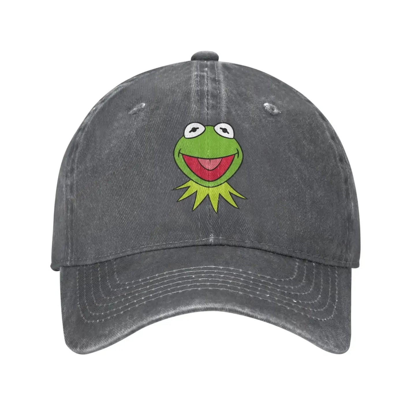 Kermit Cartoon The Frog Anime Denim Hats Baseball Cap