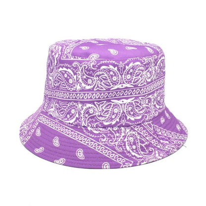 Street Graffiti Men's Bucket Hat Double-Sided Hip Hop Outdoor