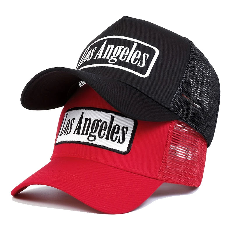 Unisex Los Angeles Print Baseball Net Caps Spring and Summer