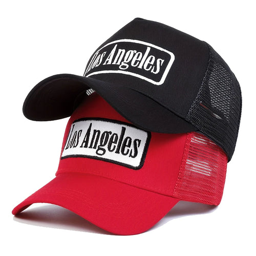 Unisex Los Angeles Print Baseball Net Caps Spring and Summer