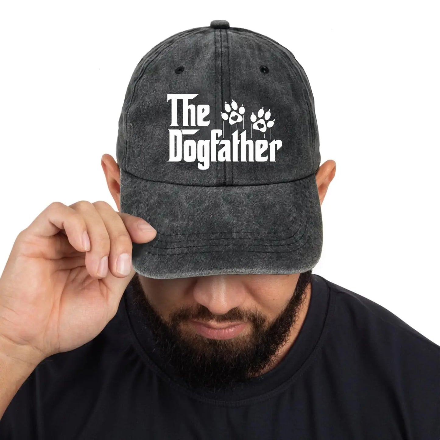 The Dogfather Funny Hats Dog Dad Baseball Cap