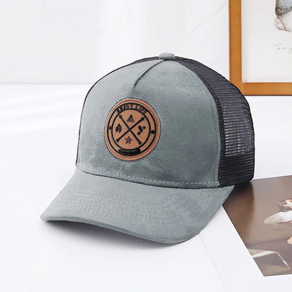 Summer Mesh Baseball Cap Women Men Enjoy Life Letter Patch Snapback Hat