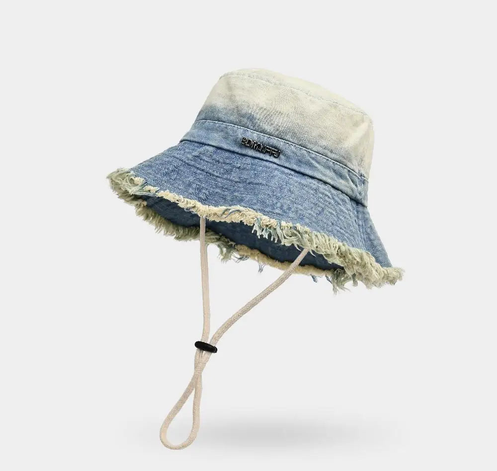 Women's Vintage Washed Denim Bucket Hat
