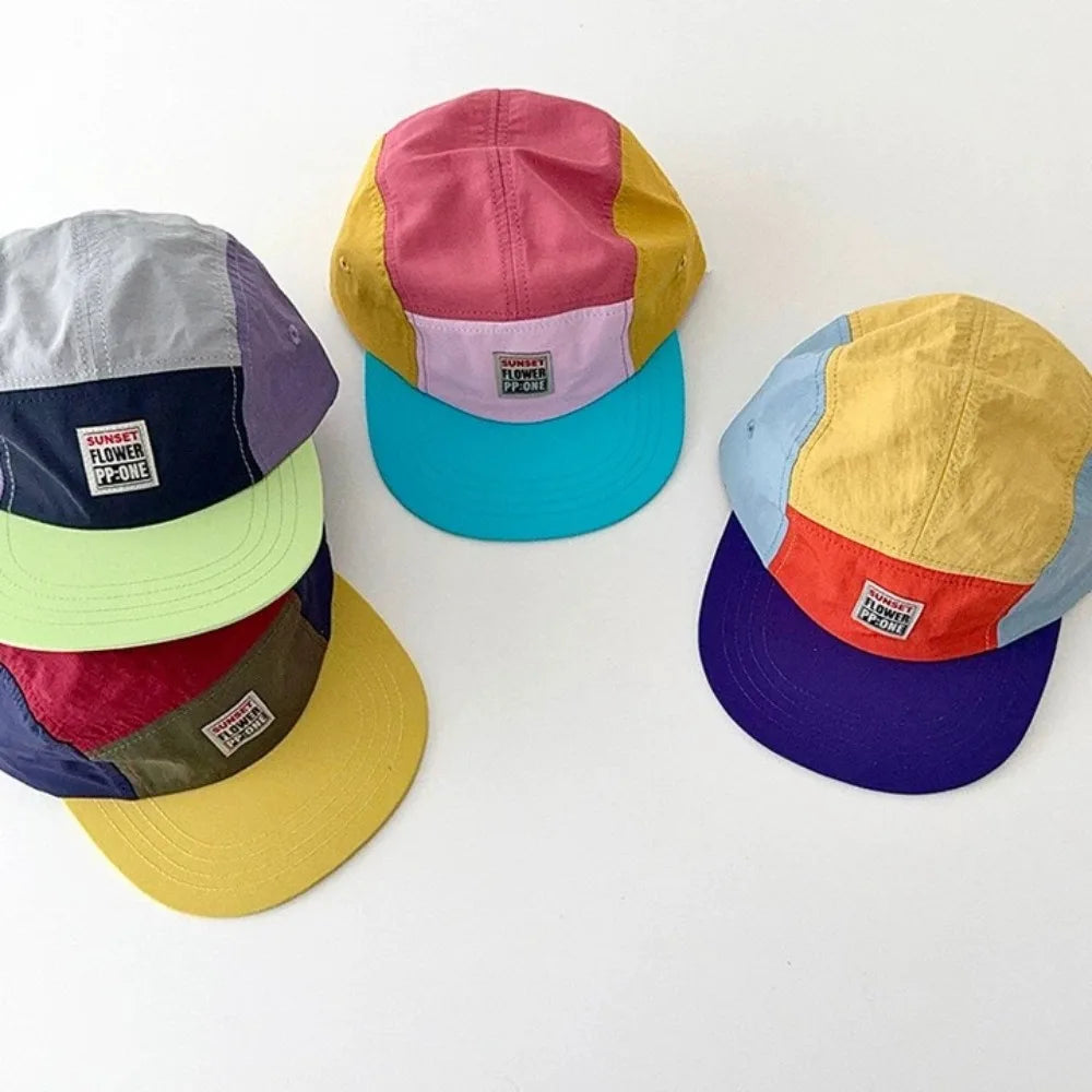 Retro Japanese Style Hip-hop Hats 5 Panel Thin Flat Brimmed Baseball Cap