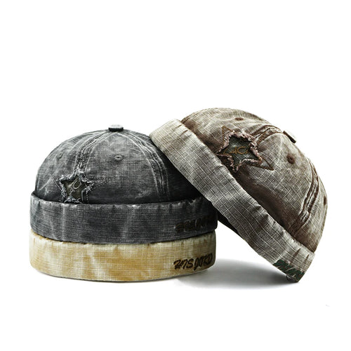 Bocca Washed Docker Cap Without Visor