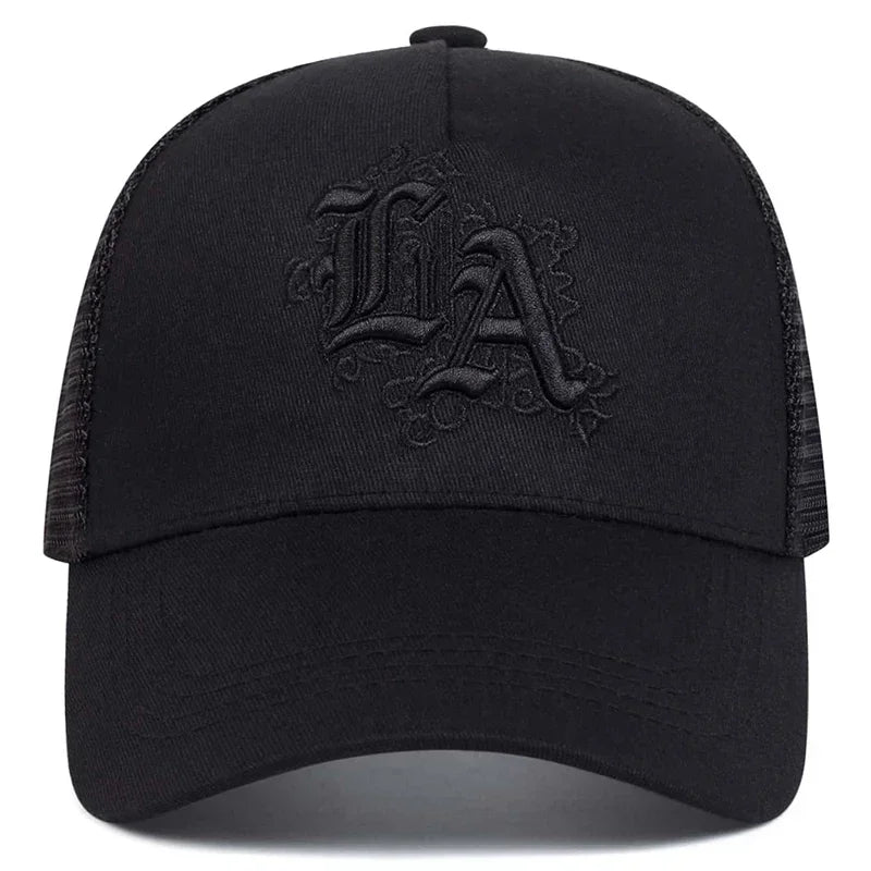 Unisex Letter Embroidery Baseball Net Caps