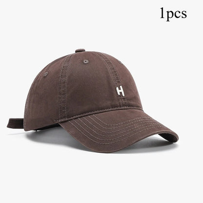 Stylish Letter Embroidered Baseball Cap Sun Protective Breathable Adjustable Hat Unisex Baseball Cap