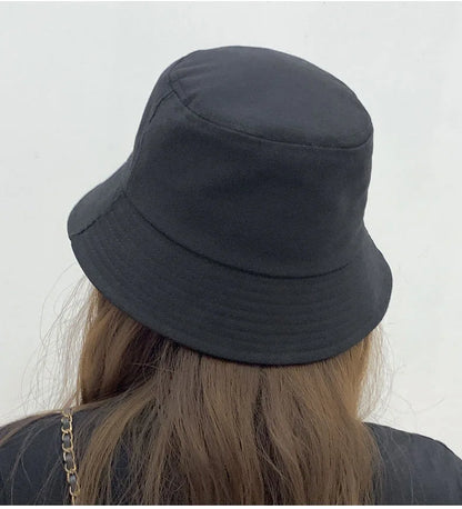 Fashion Bucket Hats Solid Panama Sunscreen Fisherman Cap Outdoor Beach Sun Cap Hat For Women Men