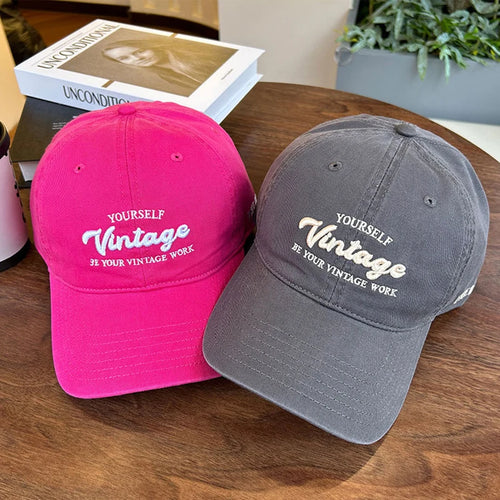 Letter Embroidery Baseball Hat For Men Women
