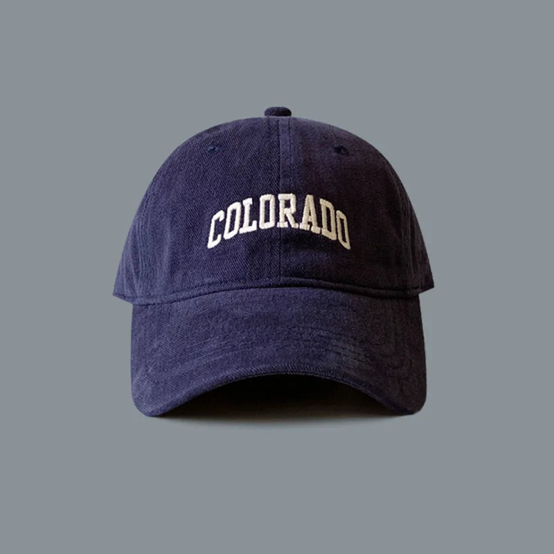 Washed and Fuzzed Alphabet Baseball Cap for Women