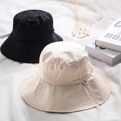 Double-sided Foldable Bucket Hat for Women Summer