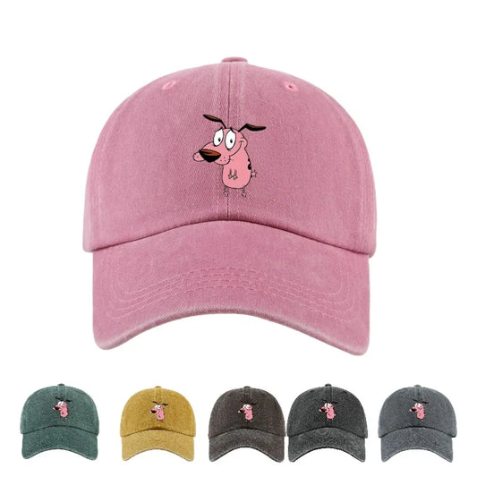 1pc Women's Cute Puppy Printed Baseball Cap with Curved Brim for Outdoor Shading Gift