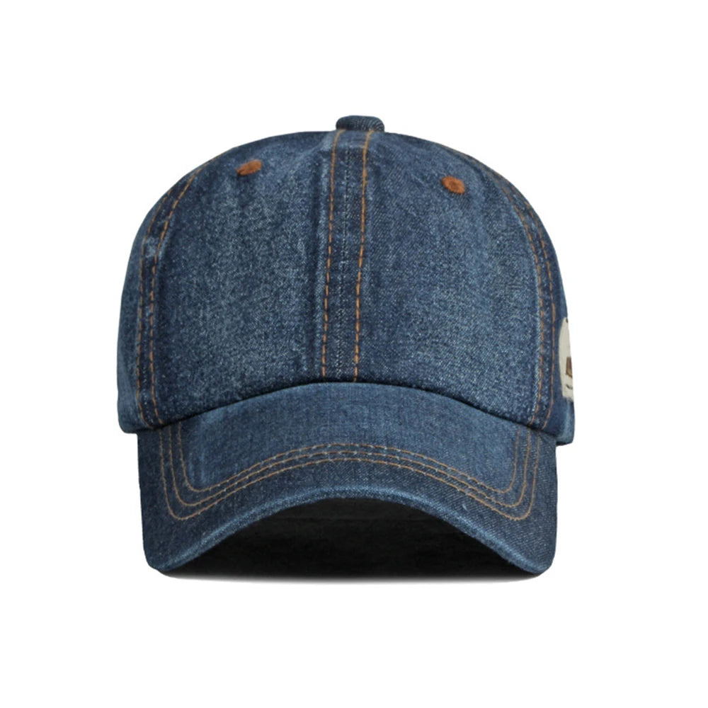 Blue Denim Hat For Men Summer Baseball Caps