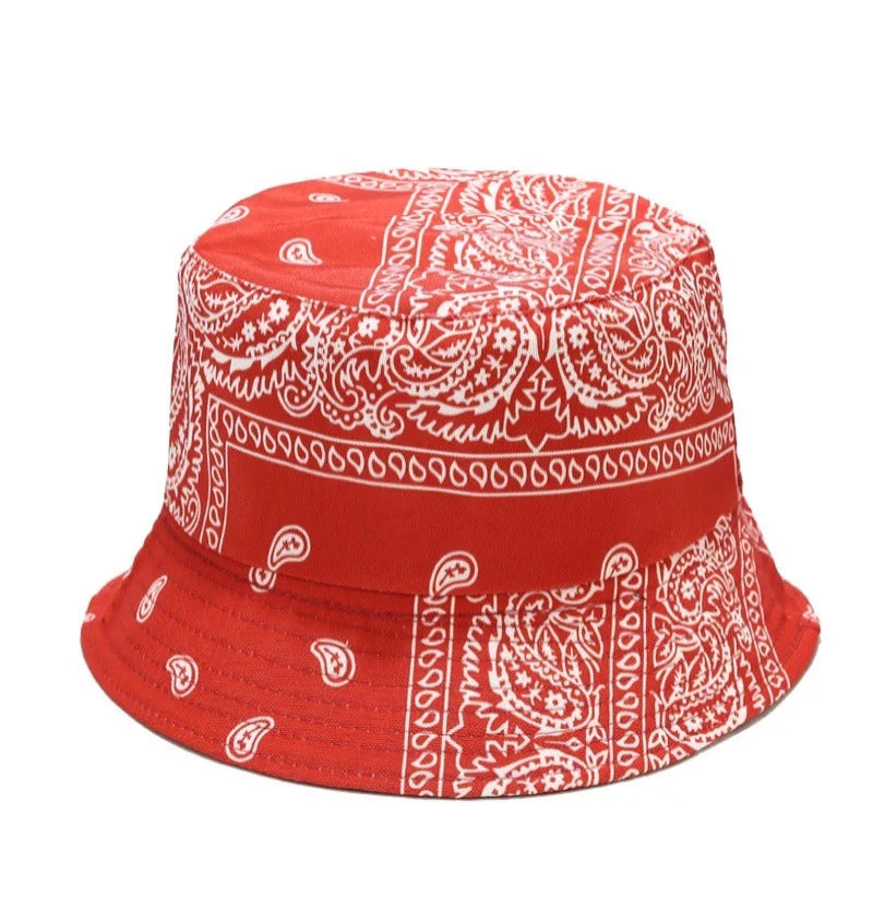 Street Graffiti Men's Bucket Hat Double-Sided Hip Hop Outdoor