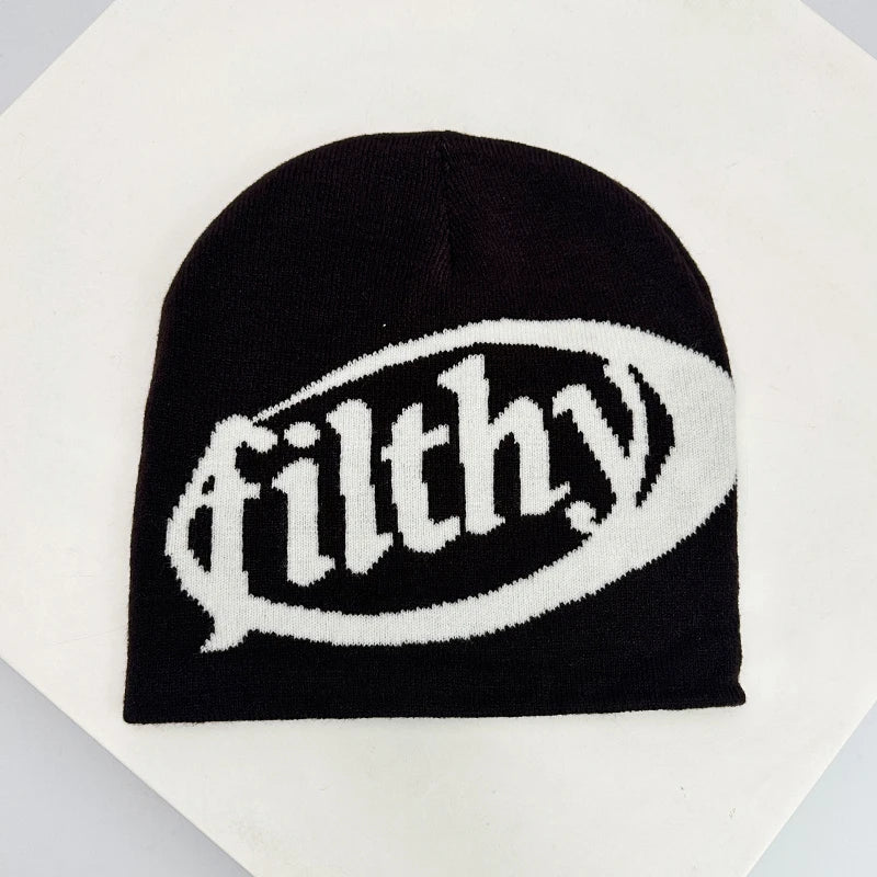 Autumn And Winter New Unisex European Style Letter Knitted Hats