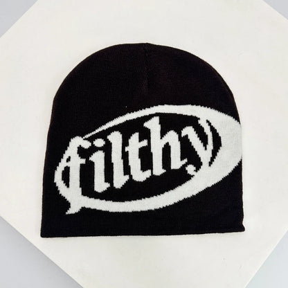 Autumn And Winter New Unisex European Style Letter Knitted Hats