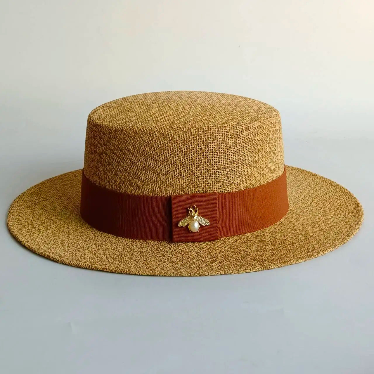 Flat Top Sun Hat 2026 Delicate Weaving Straw Hat Summer Straw Hat