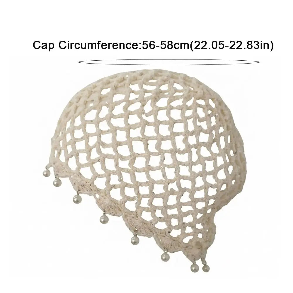 Fashion Hollowed Out Woven Pullover Hats Crochet Breathable Beret Cap
