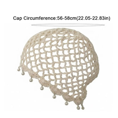 Fashion Hollowed Out Woven Pullover Hats Crochet Breathable Beret Cap