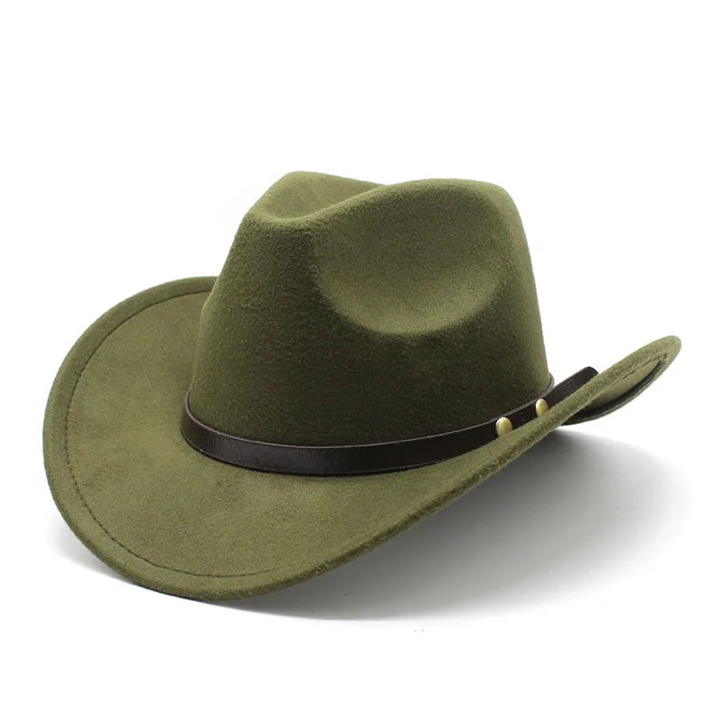 New Unisex Vintage Western Cowboy Cowgirl Felt Hat