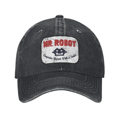 Mr. Robot Computer Repair Smile Baseball Cap