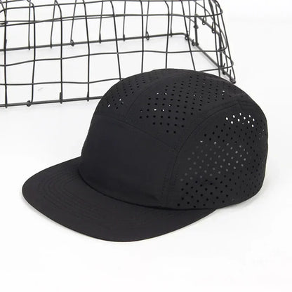 Perforated 5-Panel Cap Camping Hiking Training Outdoor Hat