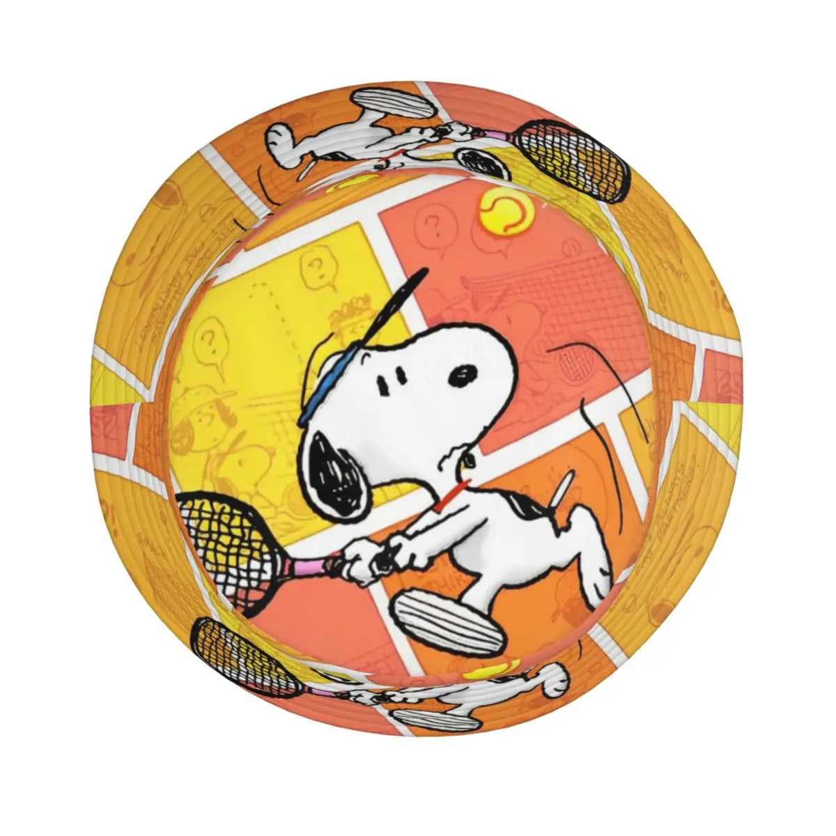 Women Men Bucket Hat Snoopys Play Tennis Summer Beach Hatwear Lightweight