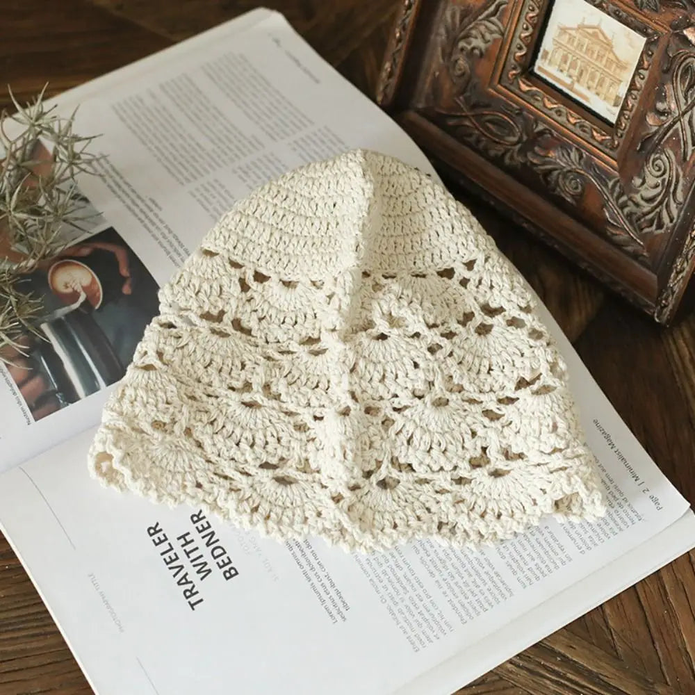 Autumn Winter Knitted Hat Hollowed Out Knitted Hat