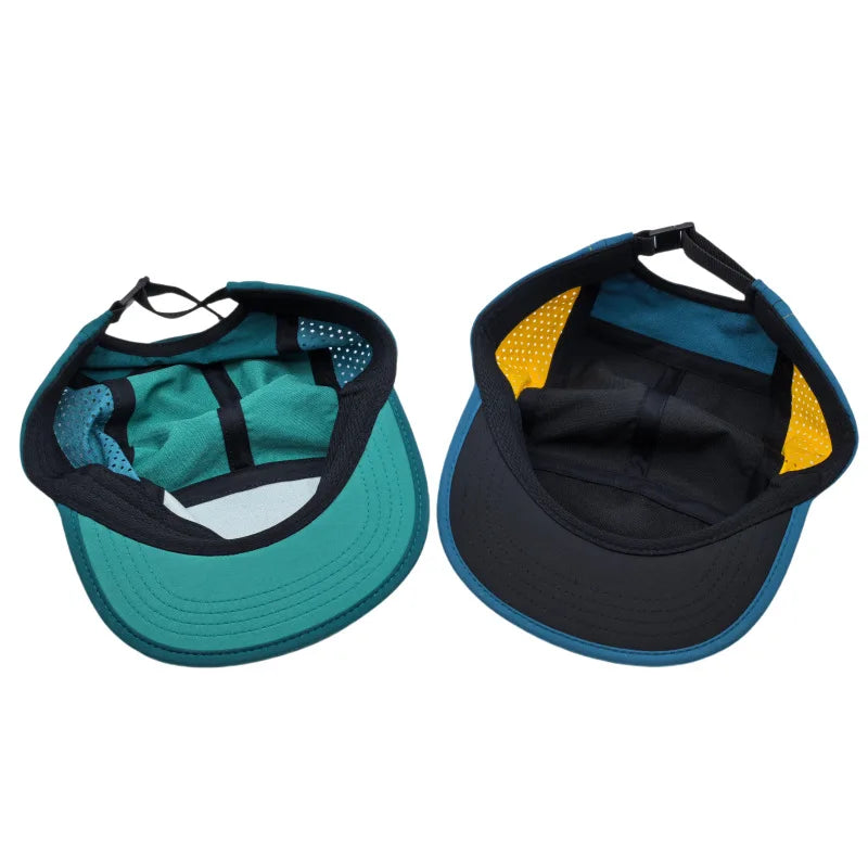 American Street Fashion Holes Quick Drying Flat Brimmed 5 Panel Snapback Caps