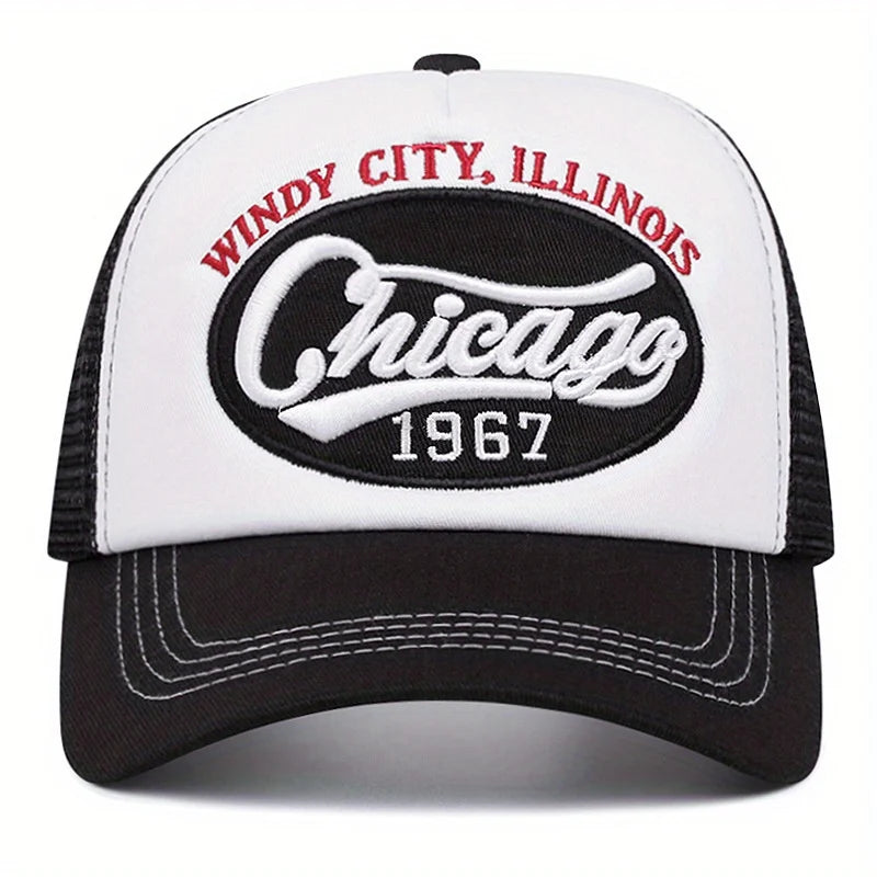 Chicago 1967 Embroidered Letter Baseball Cap Outdoor Sports