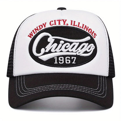 Chicago 1967 Embroidered Letter Baseball Cap Outdoor Sports