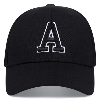 A Letter Embroidery A Baseball Cap Spring Summer Outdoor