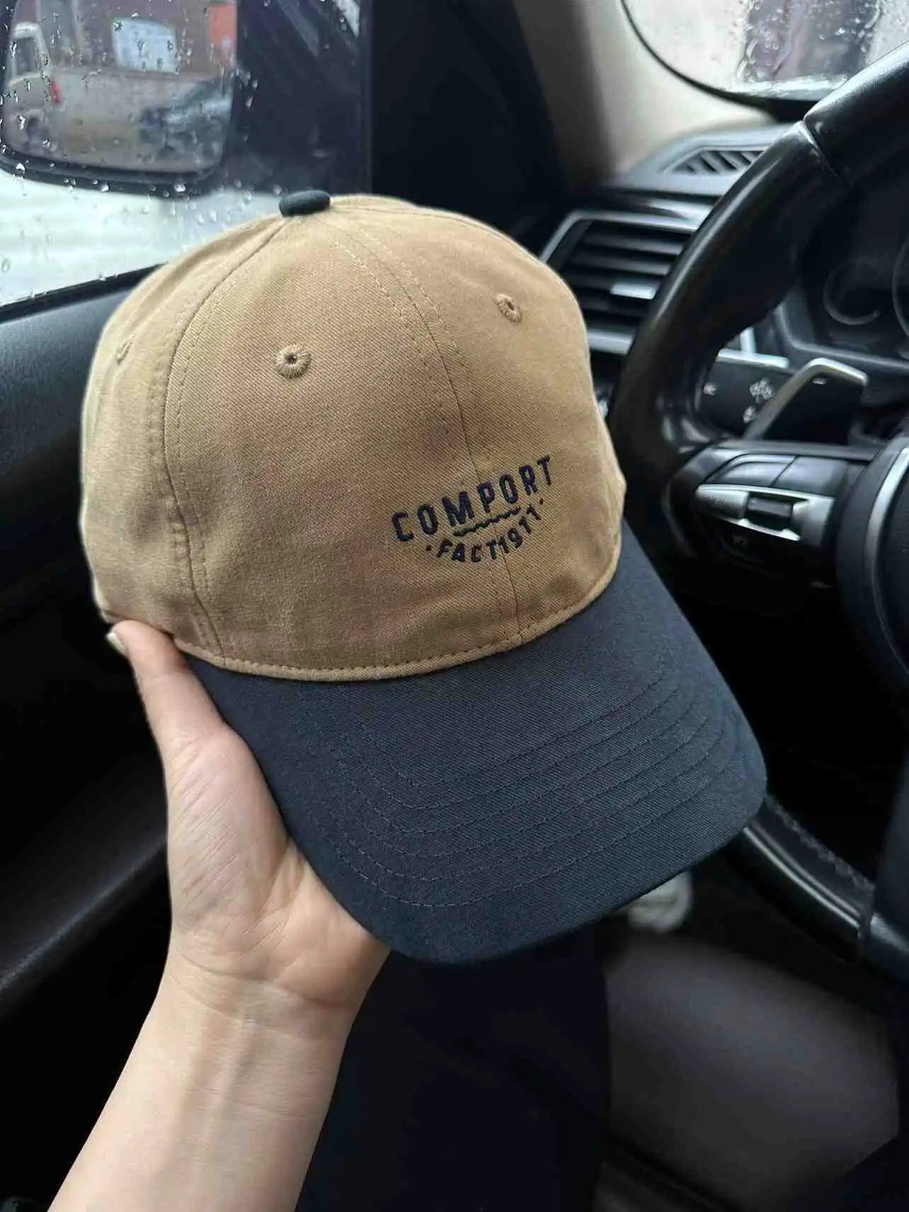 American Retro Color-Block Baseball Cap