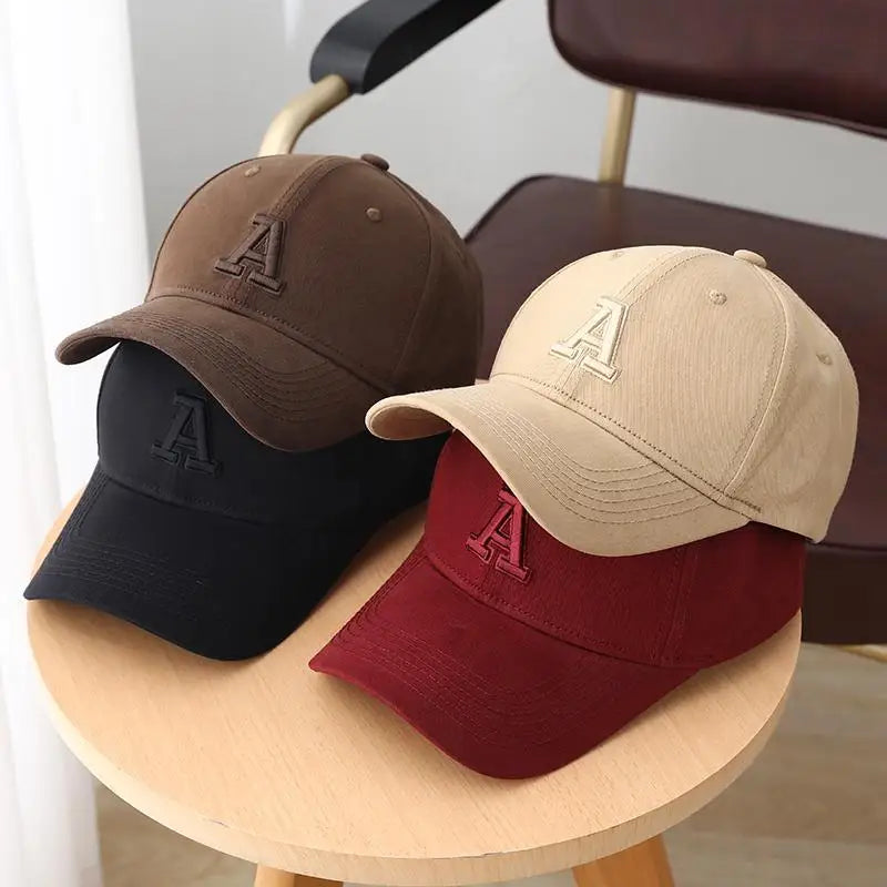 A Letter Baseball Cap Four Seasons Women's