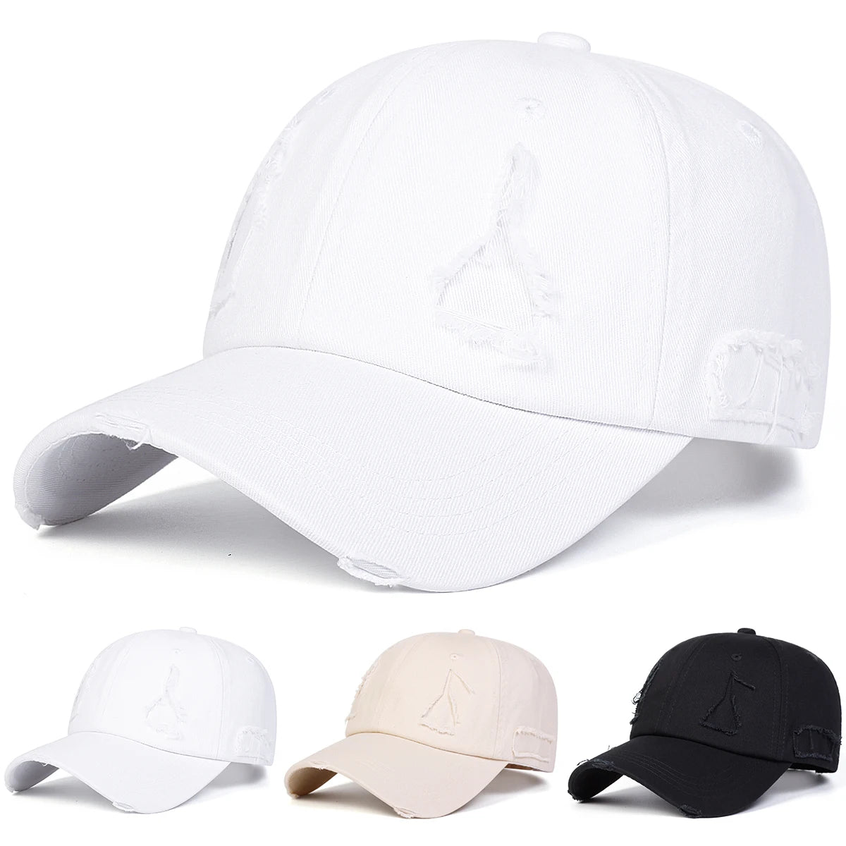 Unisex Hole Baseball Caps Spring Autumn