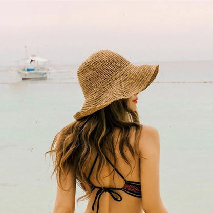 Beach Korean Straw Hat Summer Women Visor Bucket Hat