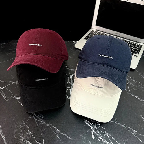 Retro Cotton Baseball Caps Spring Summer